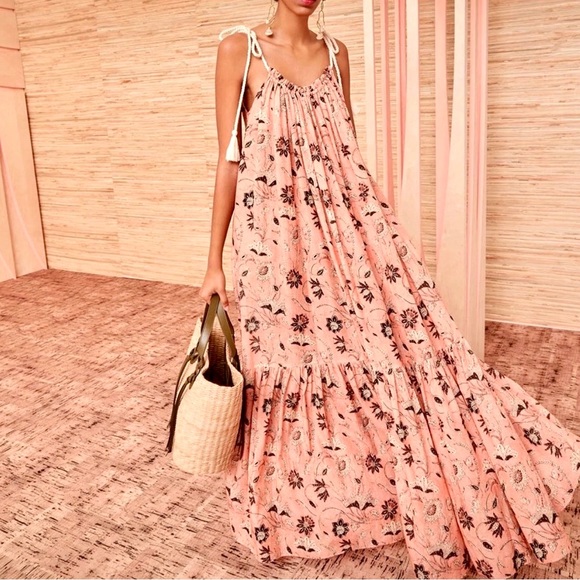 🌺🎉HP🎉🌺 NWT Ulla Johnson Cari Coverup Dress Primrose - Picture 1 of 16